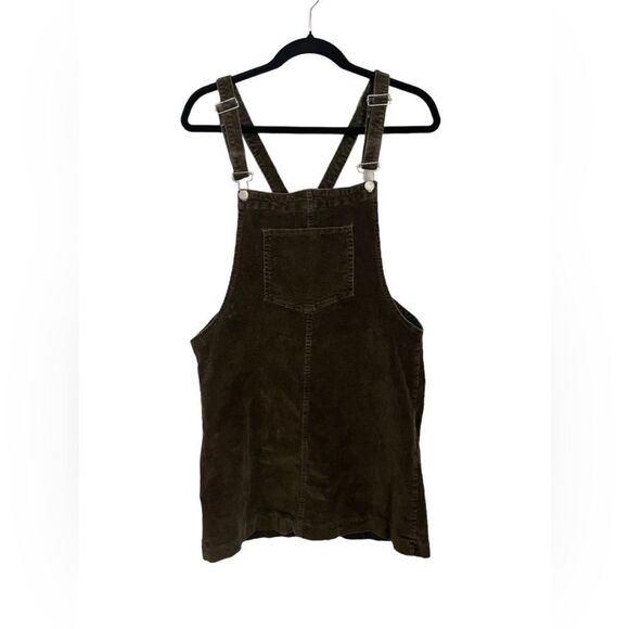 Altar’d State Corduroy Overall Dress Olive Green Size M - Picture 1 of 6